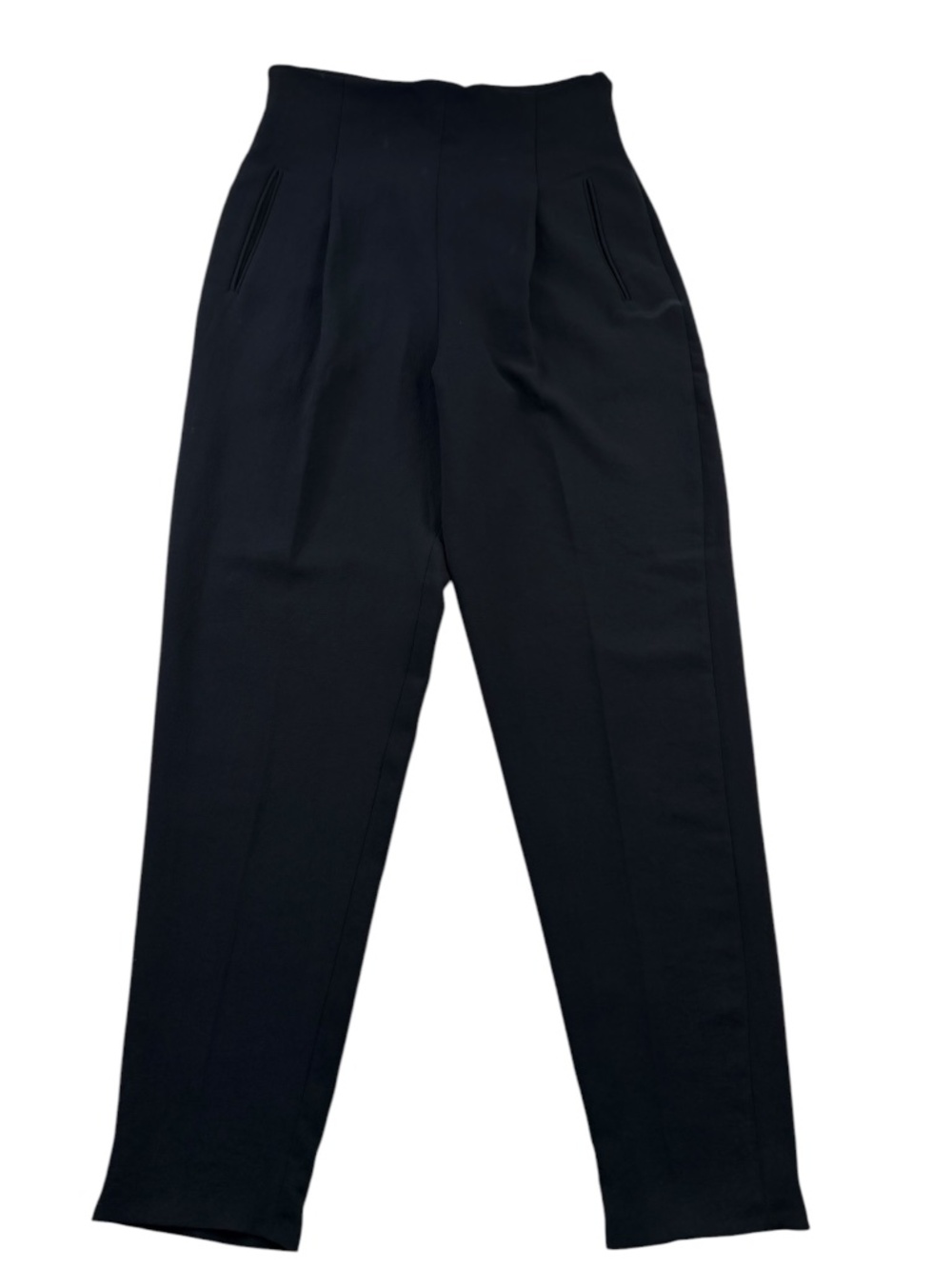 Wilfred Aritzia Black High Rise Tapered Trouser Pants